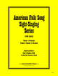 American Folk Song Sight-Singing Series Digital File Reproducible PDF cover